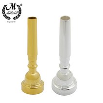 트럼펫마우스피스 M MBAT Meg 5C 사이즈 트럼펫 마우스 피스 전문 황동 골든 실버 액세서리 악기 피팅, [02] Silver 5C