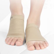 PKG 신발속 양말속 발바닥 보호 아치형 밴드 평발 교정 아치 쿠션 패드 깔창, 1켤레, 베이지
