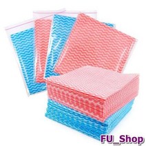 ForU335 물결행주 1P 포장 인견행주 행사용 홍보용 판촉용 100개 행주타올 걸레, 핑크 중(33x35cm) 반포장