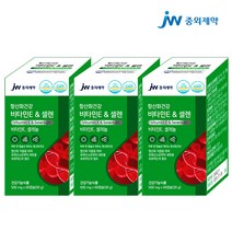 JW중외제약 항산화건강 비타민E & 셀렌 셀레늄 60정 천연 비타민e 영양제 토코페롤 세포보호 노화방지 피부 비타민c 미백 항산화제, 3개