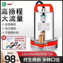 수중모터펌프 잠수펌프 농업용 관개 양수기 밭농사, 고양정 48V/60V(15m전선+10m수도관)