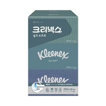 크리넥스 실크소프트 미용티슈 천연펄프 2겹 250매, 1개, 6개입