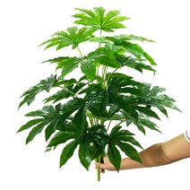 인조 야자수 나뭇잎 인테리어 조화용품 나무 화분 장식 실내용 야외용 조화용품, 75cm 24장, n