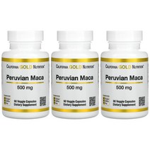[2+1] CGN 캘리포니아골드뉴트리션 마카 500mg 90베지 캡슐 maca 페루마카 뿌리