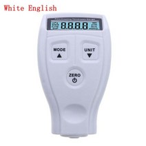 폭 측정기 gm200 두께 게이지 자동차 코팅 페인팅 두께 게이지 테스터 초음파 필름, 백인 영어