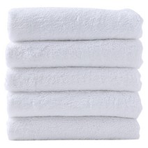 집생활연구소 호텔식 타월 200g 40수 코마사 수건 프리미엄 면 수건 5장, 200g 40수 화이트 5장