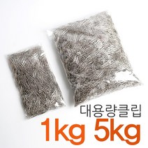 대용량클립 1kg 벌크 / 사무용품 문구용품 서류정리 문서정리 일반클립, 2700개