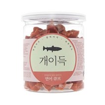 개이득 반려견 간식 200g, 연어큐브맛, 3개