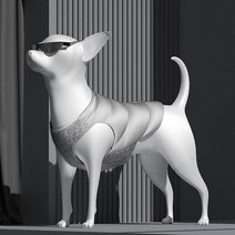 아메리칸불리옷 프렌치블독옷 패딩 소형견 프리미엄 외출복, 실버