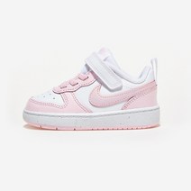 나이키 보코 브로어 로우 2 (토블러벨크로) 베이비핑크 화이트 아기 신발 nike 유아 여아동 데일리 편안한 찍찍이 외출 신발 추천