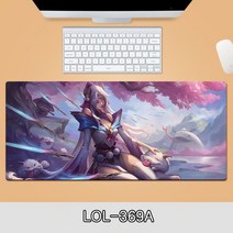 게이밍 장패드 롤 LOL 디자인 마우스 패드 79종 시리즈 리그 오브 레전드 장패드 3-4mm 두께, LOL-369, 900*300*4mm