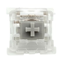 기계식 게임 키보드 스위치 교체 축 샤프트 방수 사용자 지정 기계 키보드 게이머에게 매우 적합, 15mm x 15mm x 15mm, 플라스틱, 회색 스위치 음소거