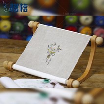 원목 10프레임 탁상 프랑스 자수 십자수 선반 자수 도구, 단품, 단품