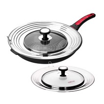 키친아트 멀티 후라이팬뚜껑 냄비뚜껑 다용도, 1개, 24cm~30cm