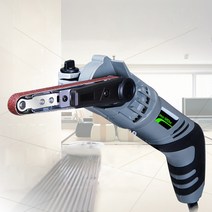 260W 휴대용 미니 전기 벨트 샌더 기계 6 속도 전기 샌딩 연마 기계 도구 3 개 연마 벨트 220V, 한개옵션0