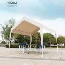 캐노피 천막 몽골텐트 코스트코천막 행사용 벽면없음, 옐로우 3×3 천 없음