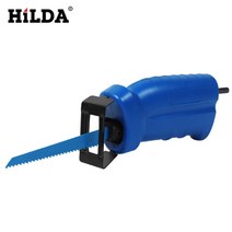 HiLDA 전기톱 가정용 마도톱 곡선톱 간편식 목공 절단공구 전동공구 연결 사용, 남색 톱날 3개 전기 드릴 안함개