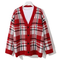 엠엔씨 빅체크 오버핏 가디건 (MDCD428YO)