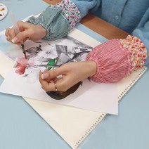 사무실 토시 사무용 짧은 손목 팔토시 면 반 작업용 여성 여자 미니 미술용, 반토시 - 색상 랜덤배송(1세트 2p)