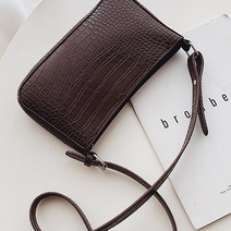 파리앤유 여성 베이직 악어 무늬 미니 숄더 크로스백