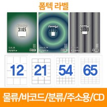 폼텍라벨모음(물류관리용 바코드용 분류용 주소용 CD/DVD용), LS3104