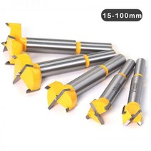 1pcs 15mm-100mm Forstner 팁 목재 목공 도구 구멍 톱 커터 힌지 보링 드릴 비트 라운드 생크 텅스텐 카바이드 커터, 95mm