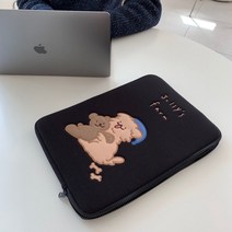 노트북 가방 맥북 15.6matebook 14 여 레노버 샤오신 15pro 13.3인치 맥16 에이수스 에어 샤오미 13 이너백 적용, 귀여운 강아지라이너 가방