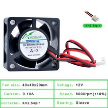 쿨링 저소음 ACP4020 4cm 40mm 팬 인버터 라우터 전원 공급 장치 용 40x40x20mm dc5 V 12V 24V 냉각, 03 12V Sleeve