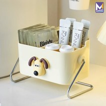 M컴퍼니 티박스 차 트레이 티정리함 탕비실 커피 정리함 다용도 티백 보관함 아크릴 수납장 종이컵 디스펜서 홀더 믹스커피 캡슐 보관 용기 [18*11*12] 베이지 N-LW845-B, 18*11*12, 1개