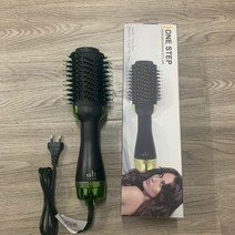 2in 1열풍으로 빗어 음이온 바람이 분다를 고데기 드라이기 스트레이트를 곱게 빗고 있다., 녹색 (플라스틱 헤드), 미국 표준 (110V)