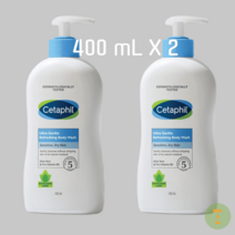 세타필 산뜻한 바디워시 민감피부 진정 400ml X 2개, 산뜻한향 2개