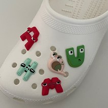 * *알파벳 로어 신발 꾸미기 DIY 자석 단추 귀여운 구디백 유치원 선물 답례품 냉장고 영어 공부 마그넷상세페이지 참조, 지비츠F