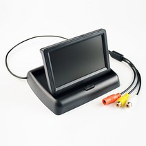 차량용모니터 5인치 Hippcron LCD 자동차 모니터 4.3/5 인치 TFT 디스플레이 데스크탑/접이식/미러 '비디, 02 4.3 Inch Foldable