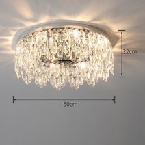 실링팬 미니실링팬 씰링팬북유럽 모던 스타일 크리스탈 천장 샹들리에 LED 럭셔리 분위기 라운드 거실 다, 02 A2_01 3 colors Led