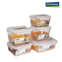 글라스락 직사각 라인 핸디형 유리밀폐용기 김치통, 글라스락 라인 핸디 2.5L