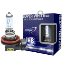 차량용 할로겐 안개등 슈퍼 화이트 H8 (1 Set), 2개입, SUPER WHITE