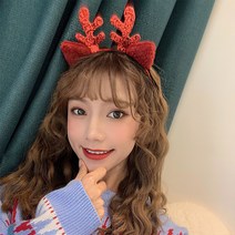 은꽃밴드 보들귀 루돌프 뿔 머리띠