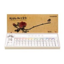 비비드 한국화 채색물감 7.5ml 16색 동양화물감 한국채색 물감 서예 붓-CGR001EA, 본상품_itm@r