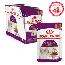 로얄캐닌 고양이 사료 파우치 센서리 85g x 12개, 캣 센서리 테이스트 파우치 그레이비 12개