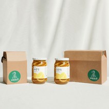 허밍테이블 레몬청 (유기농원당 수제청), 500g, 유기농레몬청2개+선물상자, 2개