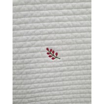 혜인천 대폭 60수 아사면 줄기씨앗 자수 누빔원단 레드색 [저데니아솜], 백아이보리색