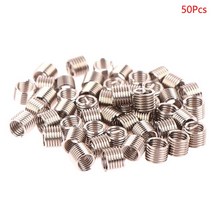 스테인레스 스틸 Helicoil 와이어 스레드 삽입 50 개/세트 M6 X 1.0 1.5D 수리, 01 50pcs