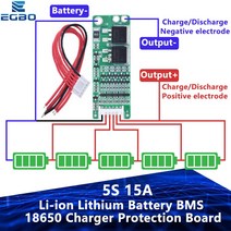 호환 부품 보드 개발 EGBO 1PCS 5S 15A 리튬 이온 배터리 BMS 18650 충전기 18V 21V 셀 회로