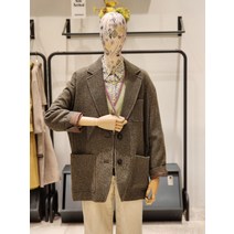 써스데이아일랜드 헤링본 롱 자켓 T218MJ케이투31(1305574)