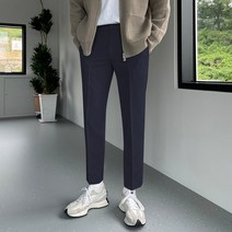 비켄드스튜디오 남성용 시크릿 히든밴딩 숏&롱 9부 10부 링클프리 스판 테이퍼드 슬랙스 [1015]