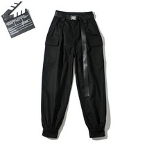 다소미얼 여성 바지 걸그룹 댄스팬츠 유러피언 여성복 벨트 와이드 트레이닝팬츠 조거 팬츠입니다. 47번 WG Z