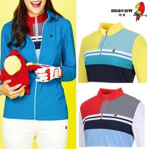 [마코 SALE] (여성)컬러배색반집업티셔츠_MJW1TH03