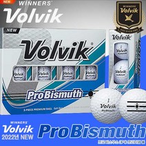 [볼빅]2022년 NEW VOLVIK 프로 비스무스 골프볼(3PCS)[12구][정품], [볼빅])프로 비스무스볼(3PCS)[화이트], 3개
