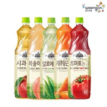 웅진식품 가야농장 주스 1.5L 4펫 5종(사과 복숭아 알로에 제주당근 토마토), 토마토농장