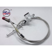 유압 클러치 레버 마스터 실린더 1200MM 혼다 CRF 125cc 140cc 200cc 핏 자전거 실버, 한개옵션0